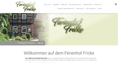 Desktop Screenshot of ferienhof-fricke.de